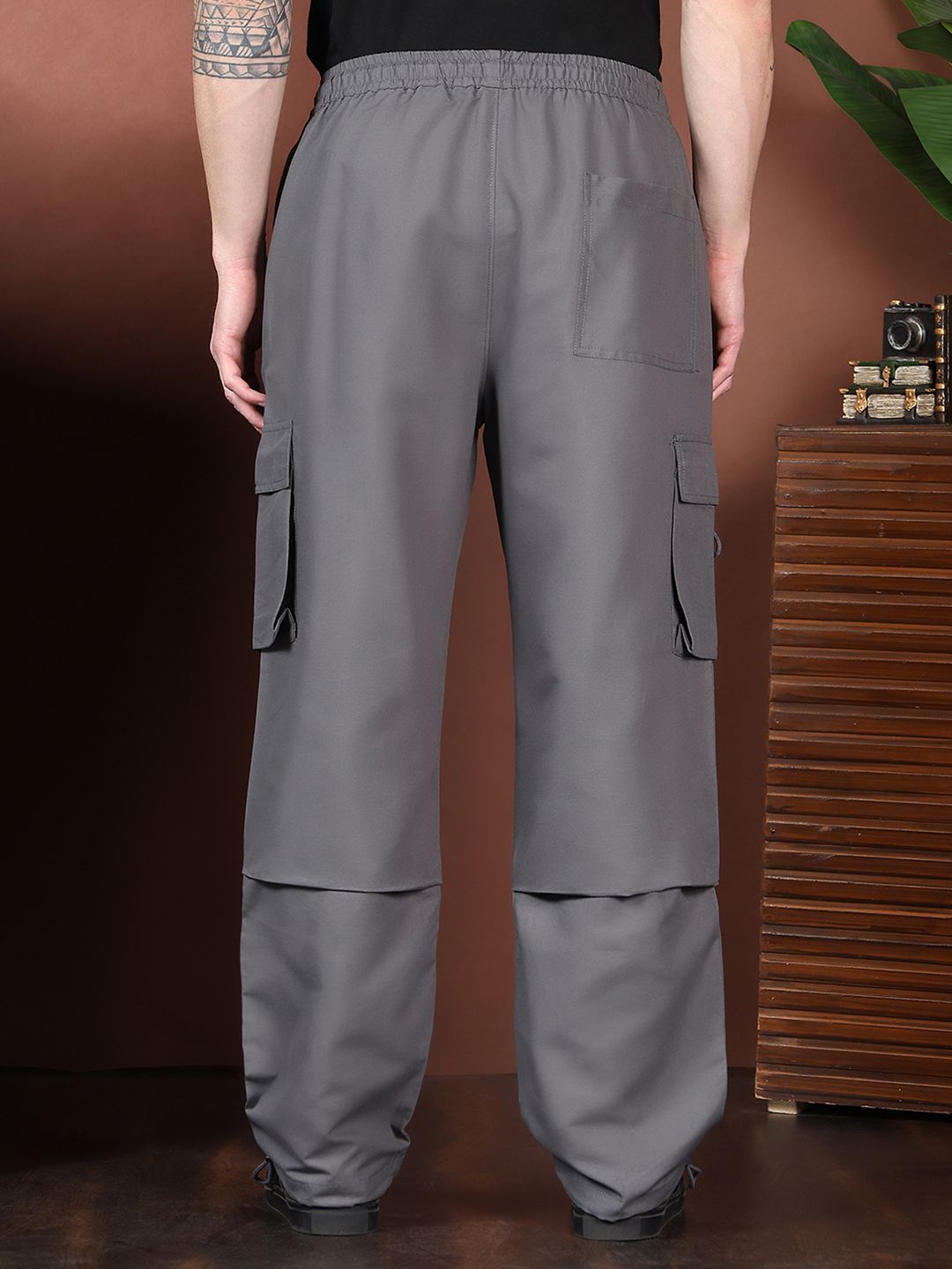Kotty Men Relaxed Easy Wash Cargos Trousers