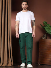 Kotty Men Relaxed Easy Wash Cargos Trousers