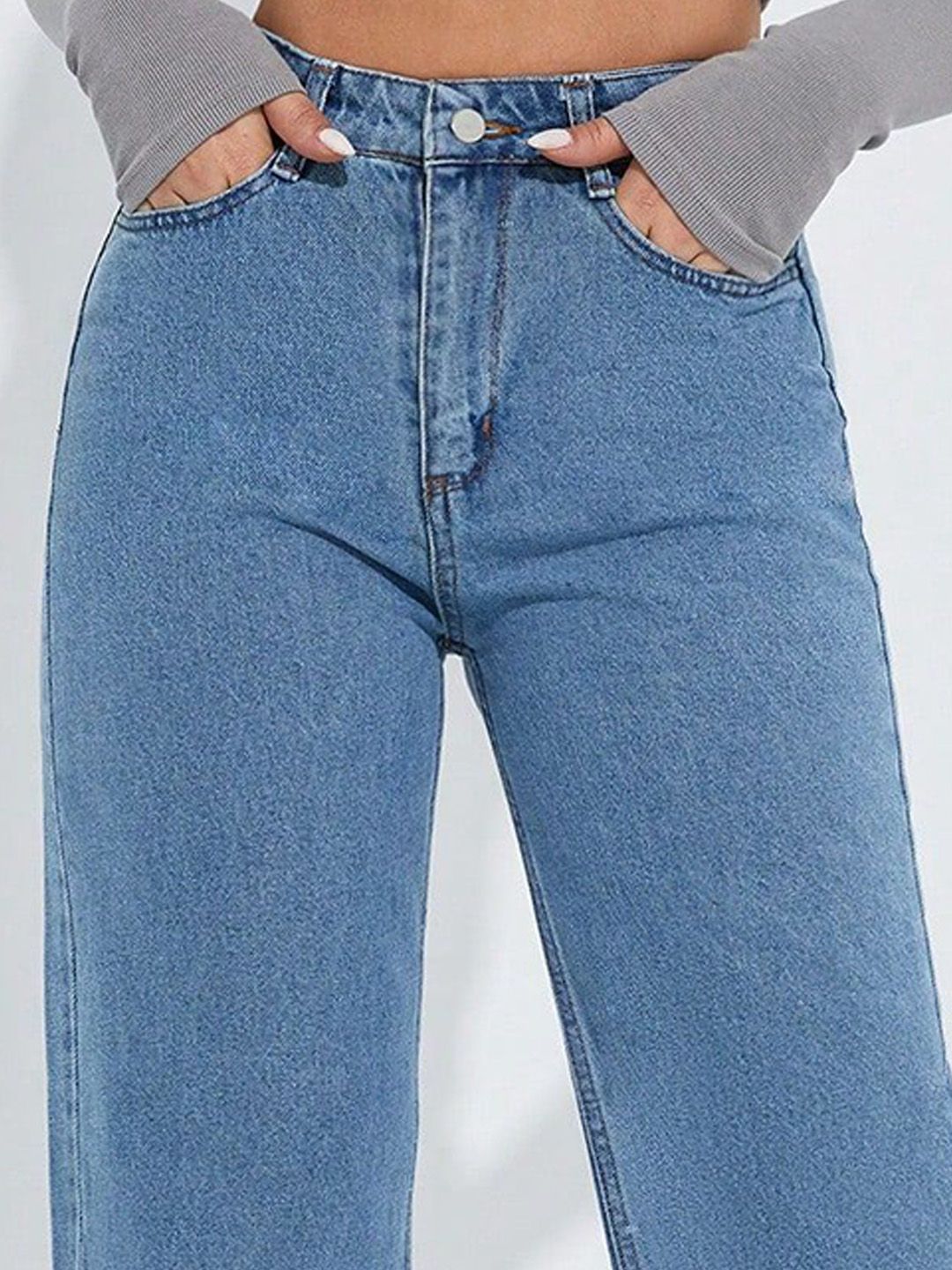 Kotty Women Baggy High-Rise Stretchable Jeans