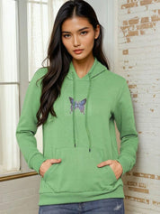 Kotty Women Graphic Printed Hooded Neck Full Sleeve Hoodie