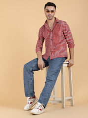 Kotty Men Relaxed Spread Collar Graphic Printed Casual Shirt