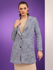 Kotty Women Self Design Overcoat