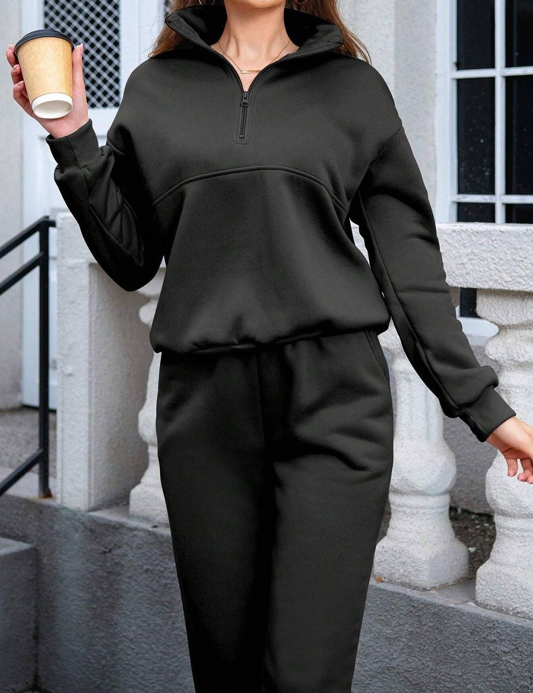 Kotty High Neck Sweatshirt With Joggers Co-Ords