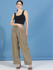 Kotty Women Classic High-Rise Pleated Trousers