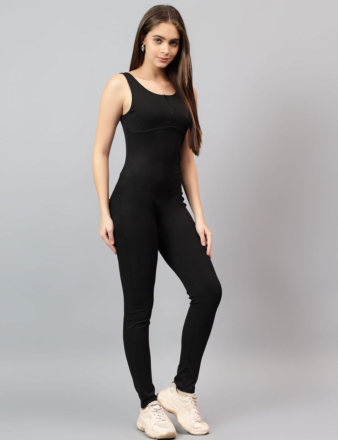 Kotty Women Scoop Neck Sleeveless Basic Jumpsuit