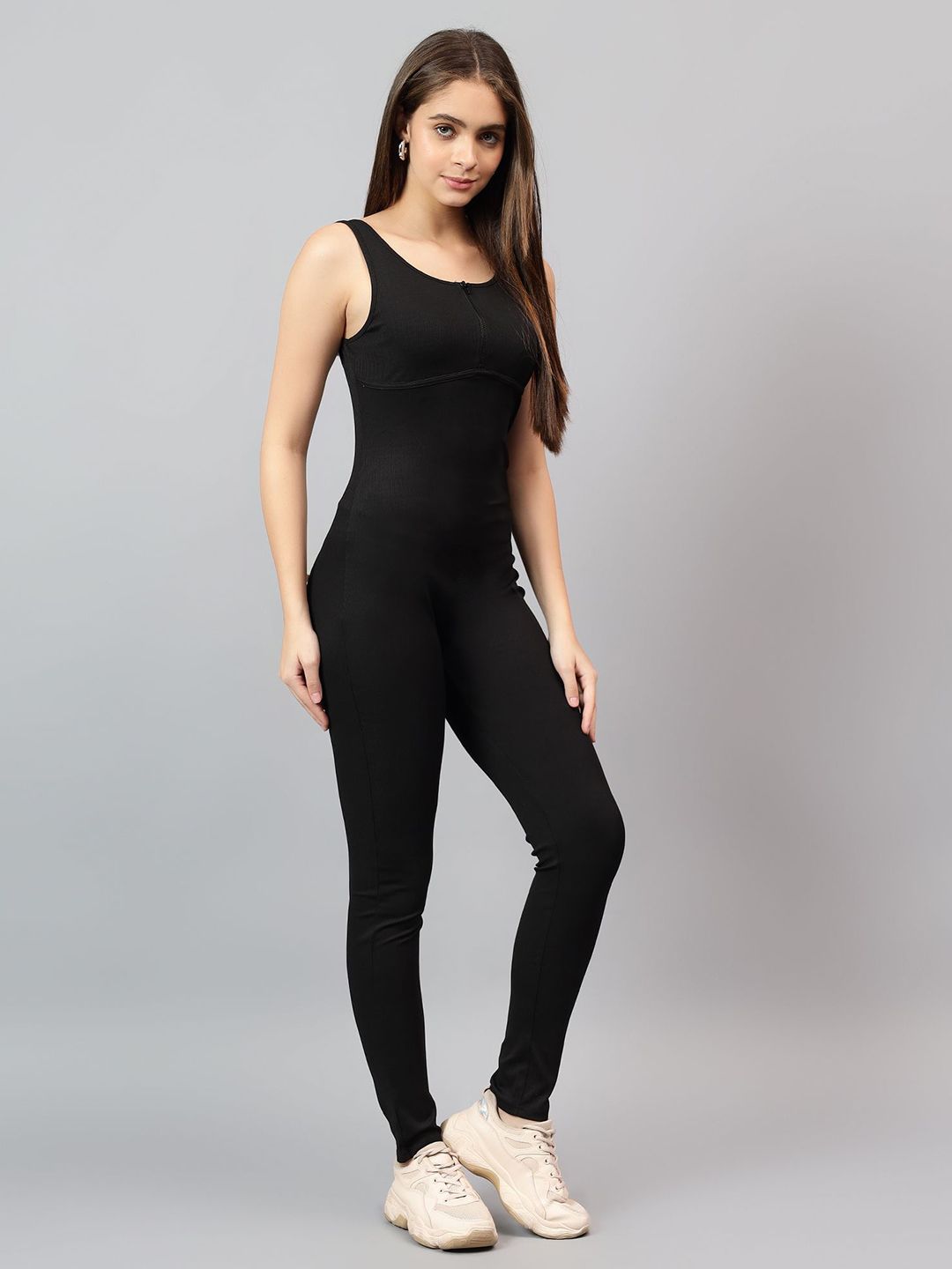 Kotty Women Scoop Neck Sleeveless Basic Jumpsuit