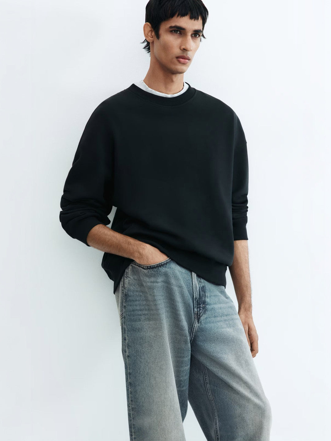 Kotty Men Relaxed Fit Low-Rise Heavy Fade Stretchable Jeans