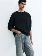 Kotty Men Relaxed Fit Low-Rise Heavy Fade Stretchable Jeans