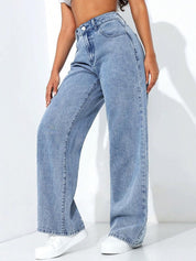 Kotty Women Straight Fit High-Rise Stretchable Jeans