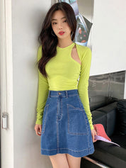 Kotty A-Line Above Knee Length Skirt