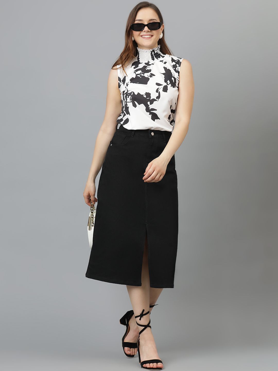 Kotty Floral Print Crepe Top