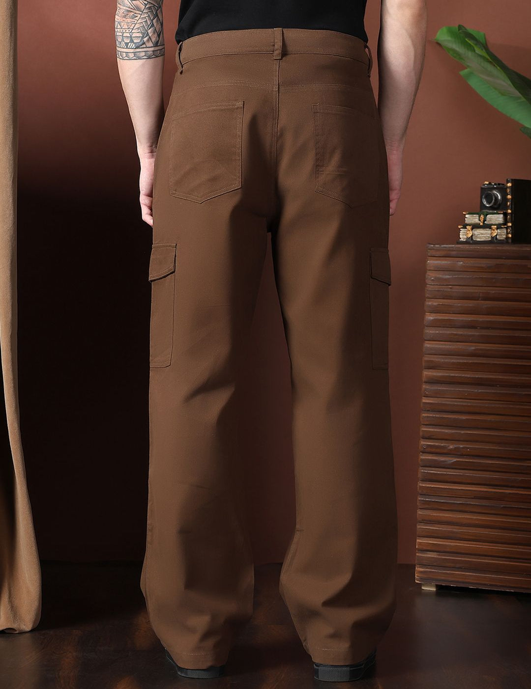 Kotty Men Relaxed Easy Wash Cargos Trousers