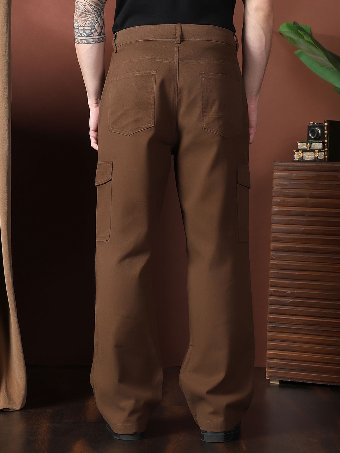 Kotty Men Relaxed Easy Wash Cargos Trousers