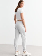 Kotty Women Cotton Mid Rise Joggers 