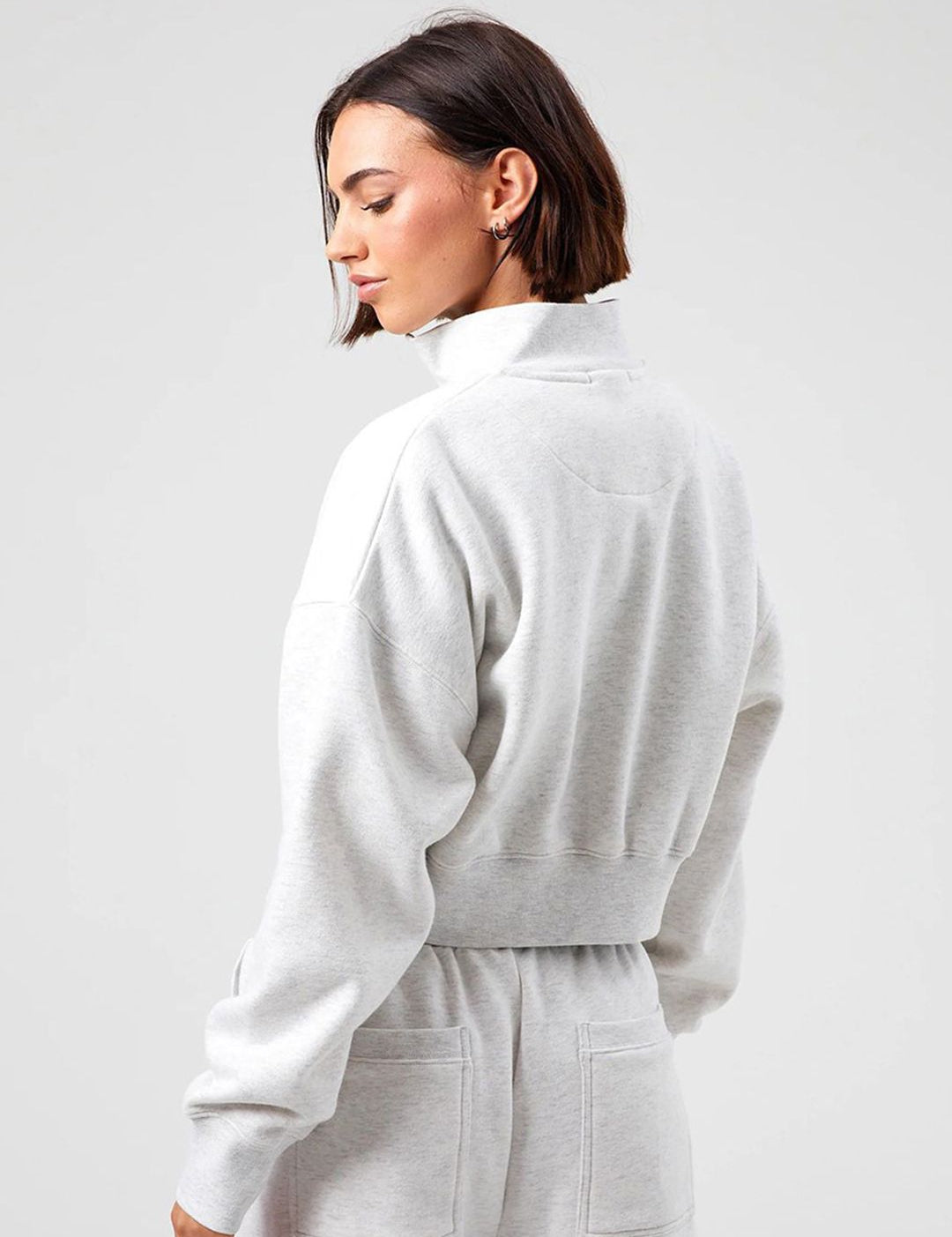 Kotty Women Mock Neck Oversized Pullover Sweatshirt