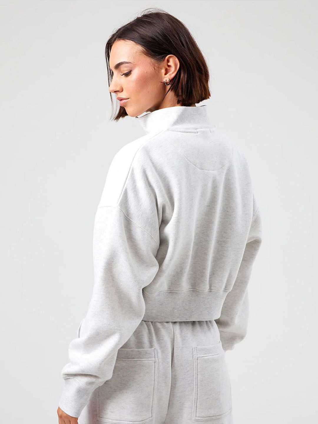 Kotty Women Mock Neck Oversized Pullover Sweatshirt