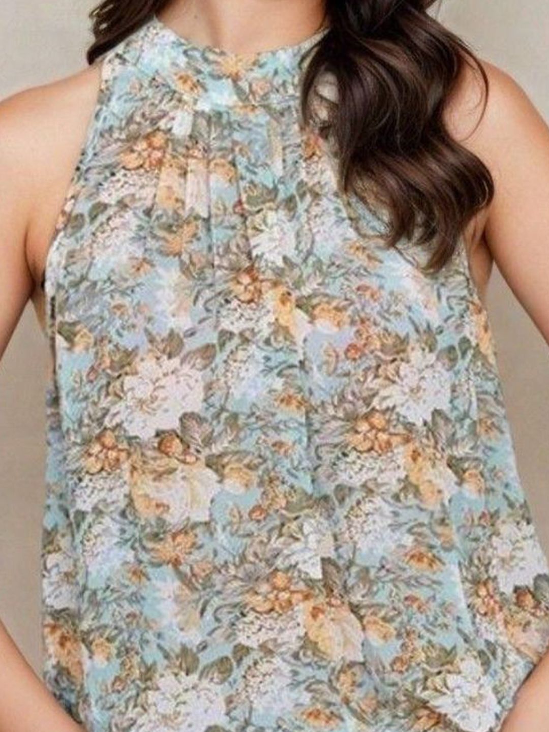 Kotty Women Floral Print Crepe Top