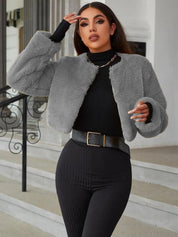 Kotty Women Crop Open Front Jacket