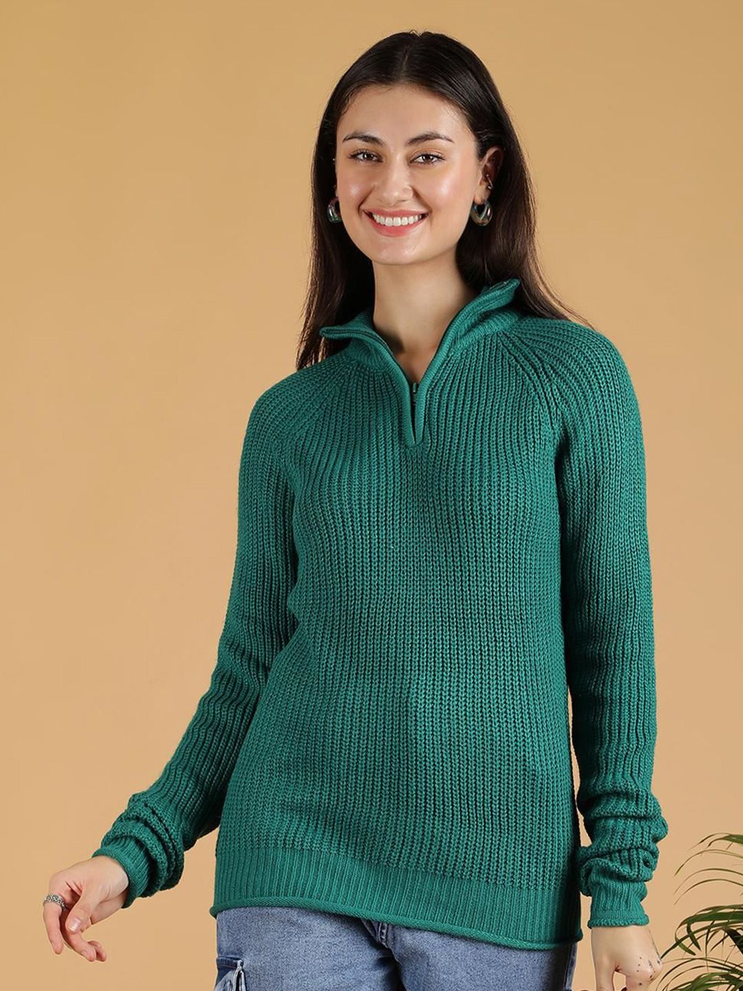 Kotty Women Half Zipper Cotton Pullover