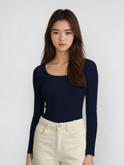 Kotty Women Solid Scoop Neck Top