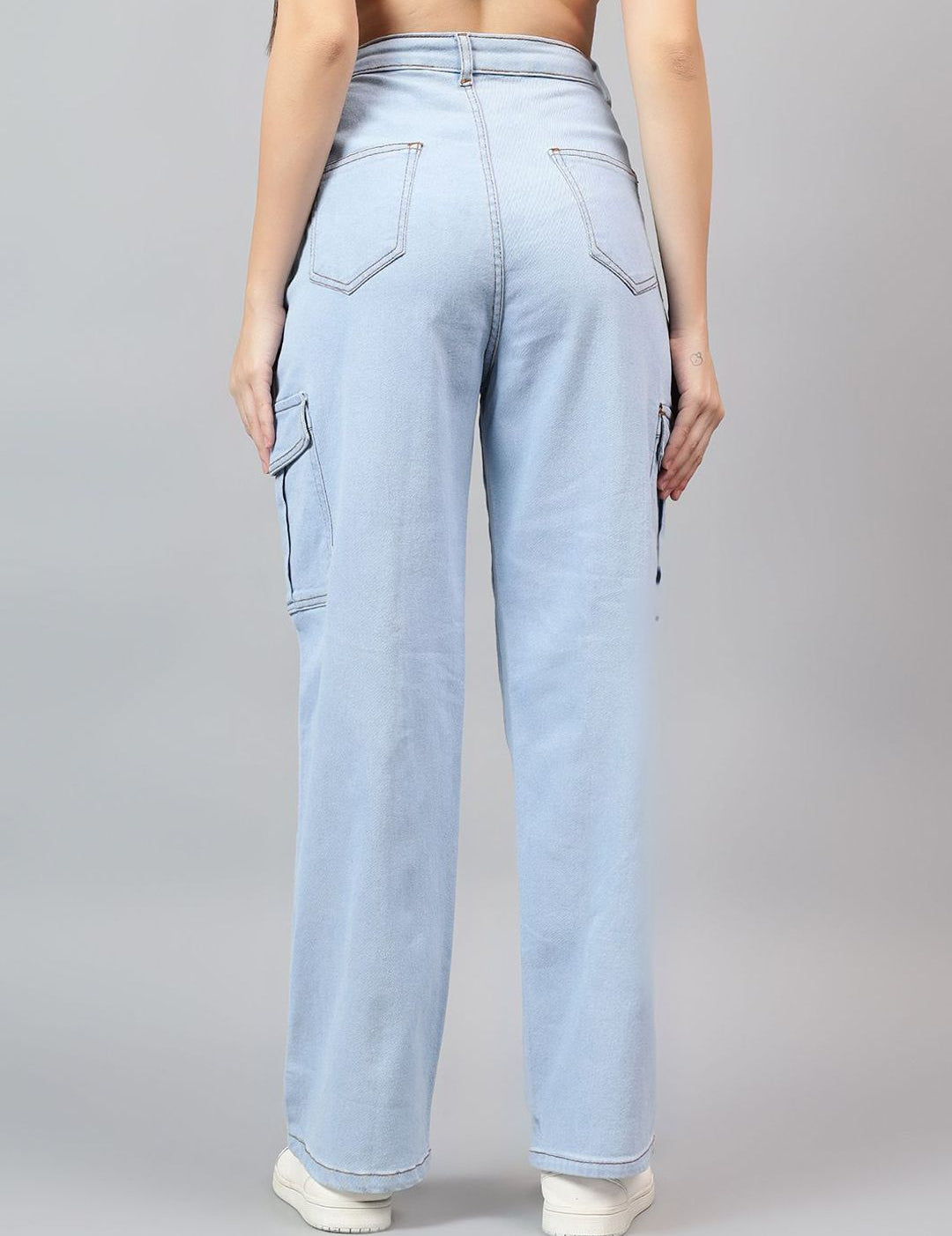 Kotty Women Straight Fit High-Rise Stretchable Jeans