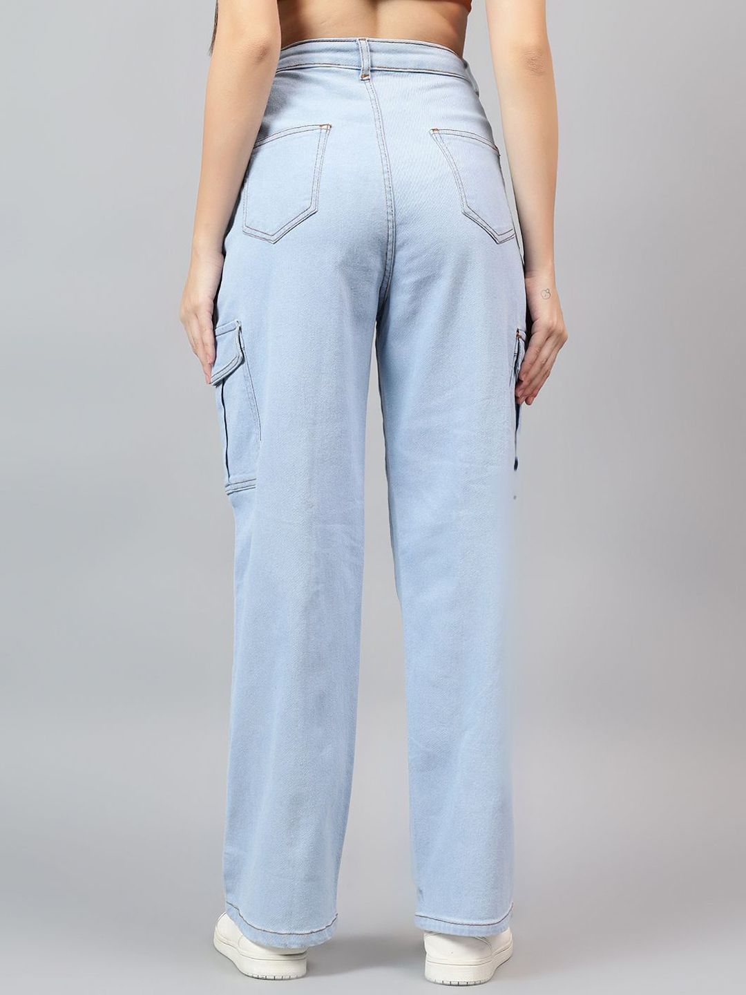 Kotty Women Straight Fit High-Rise Stretchable Jeans