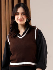 Kotty Women Crop Sweater Vest