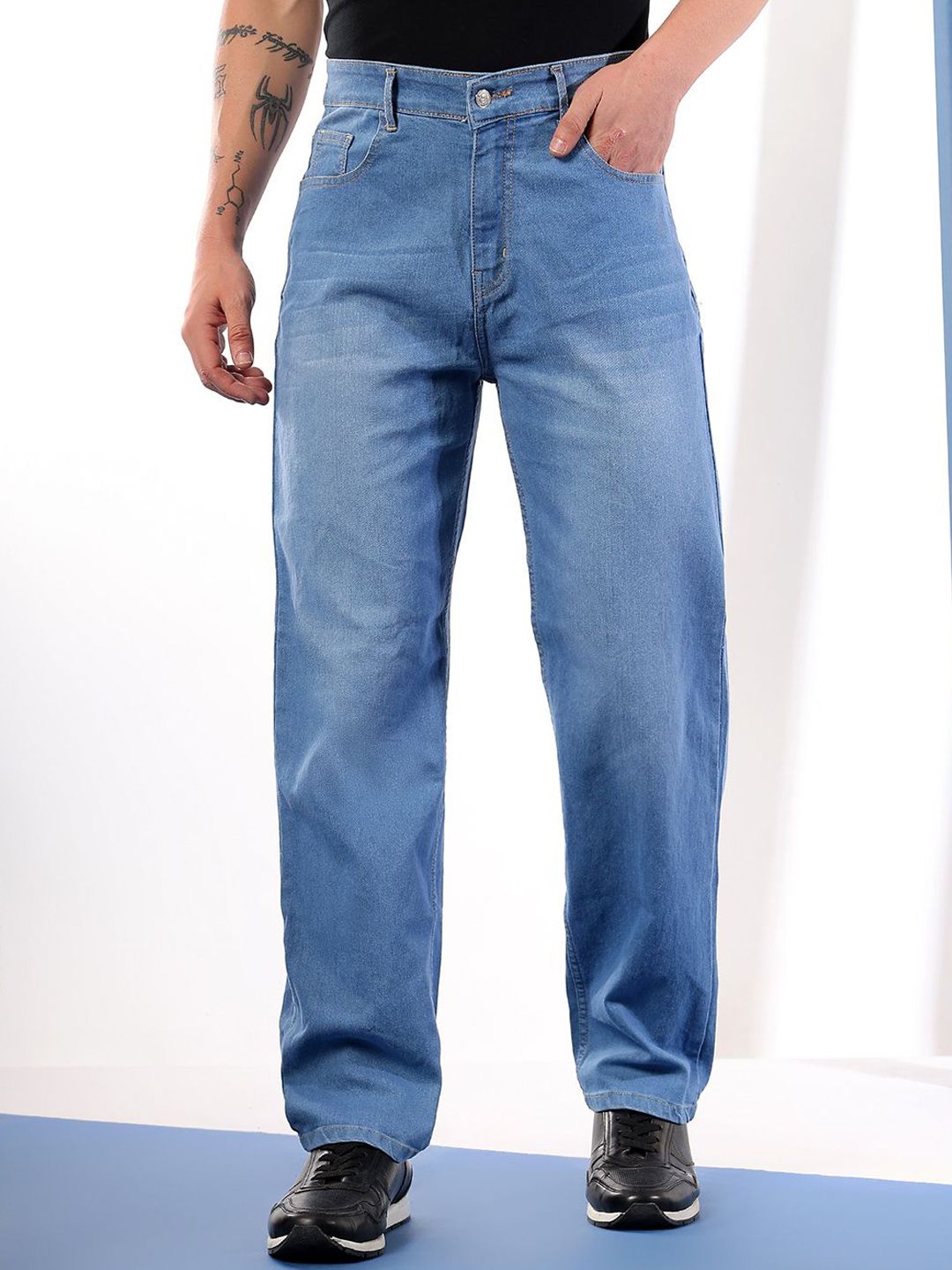 Kotty Men Comfort Regular Fit Mid-Rise Stretchable Jeans