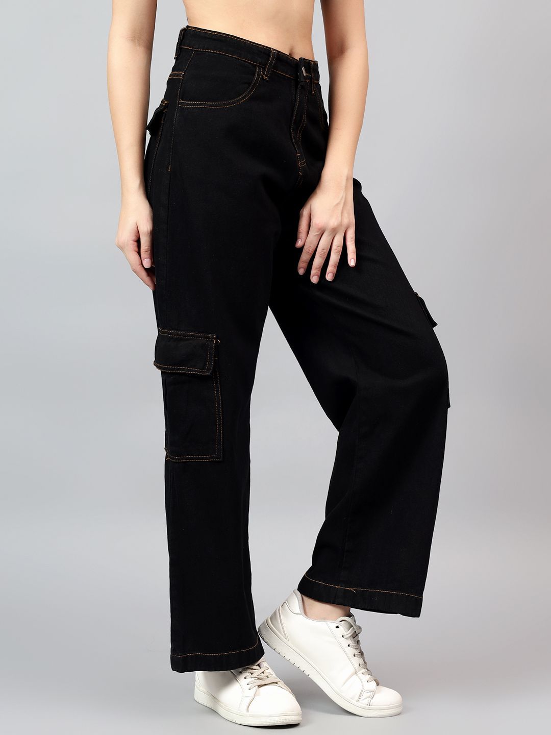 Kotty Women Straight Fit High-Rise Stretchable Jeans