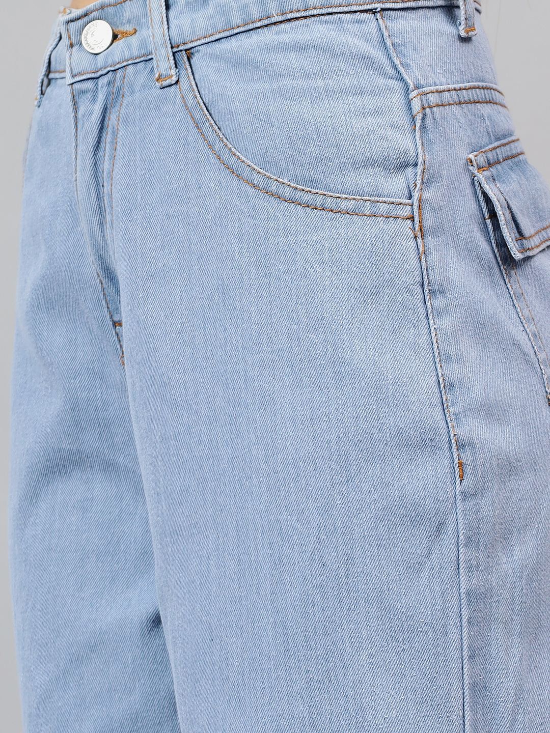 Kotty Women Straight Fit High-Rise Stretchable Cotton Jeans