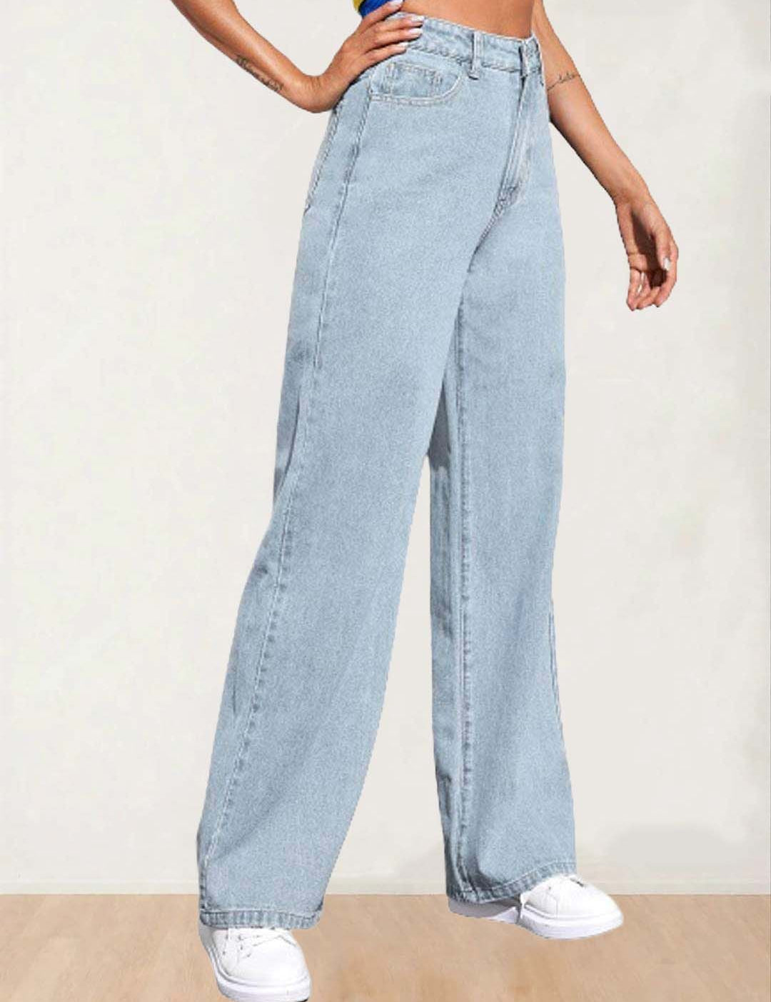 Kotty Women Straight Fit High-Rise Stretchable Jeans