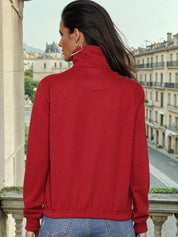 Kotty Women Mock Collar Sweatshirt