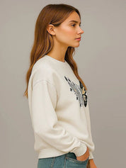 Kotty Women Graphic Printed Long Sleeves Sweatshirt