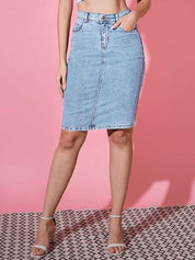 Kotty Pencil Knee Length Skirt
