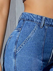 Kotty Women Straight Fit High-Rise Stretchable Jeans