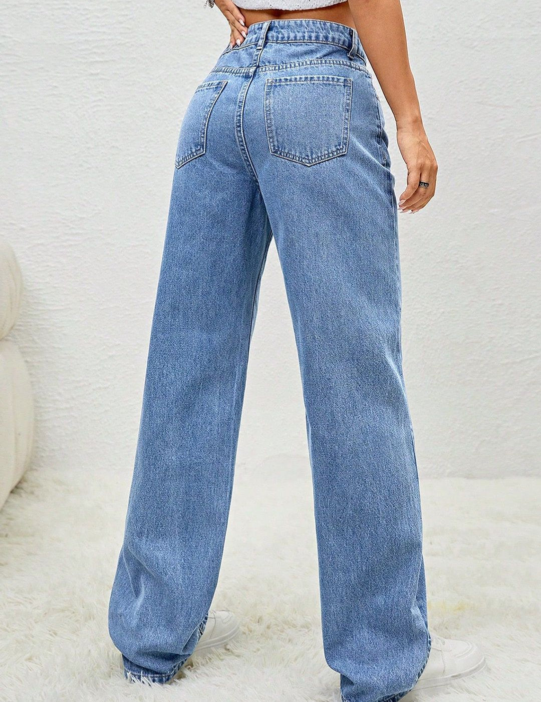 Kotty Women Jean Straight Fit High-Rise Stretchable Jeans