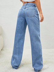 Kotty Women Jean Straight Fit High-Rise Stretchable Jeans