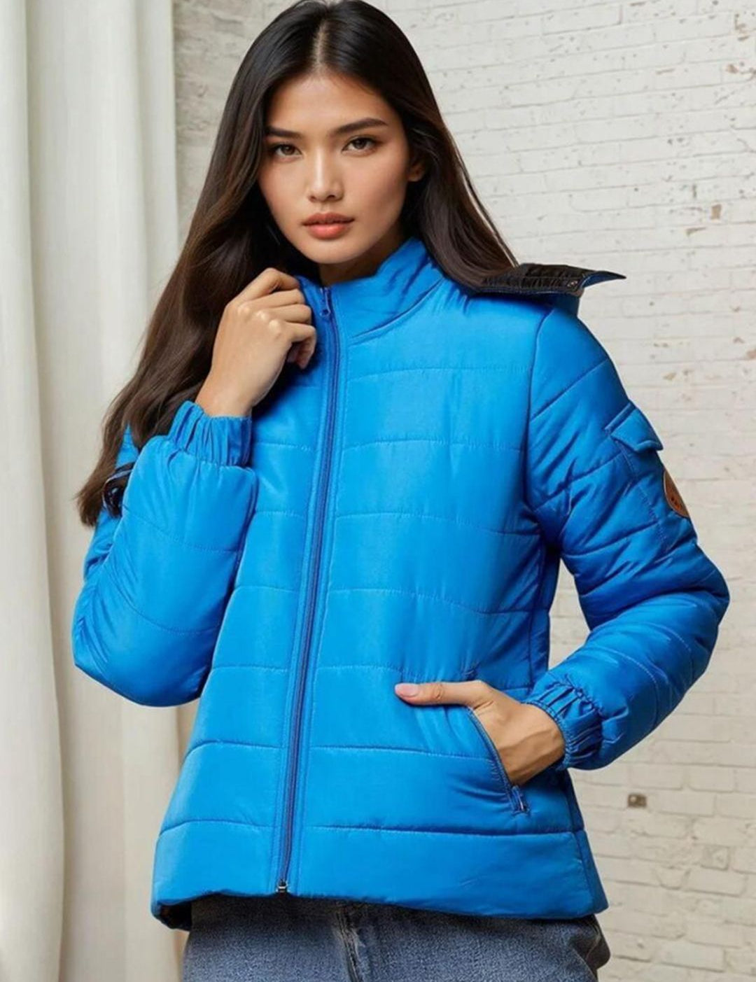 Kotty Mock Collar Lightweight Puffer Jacket 