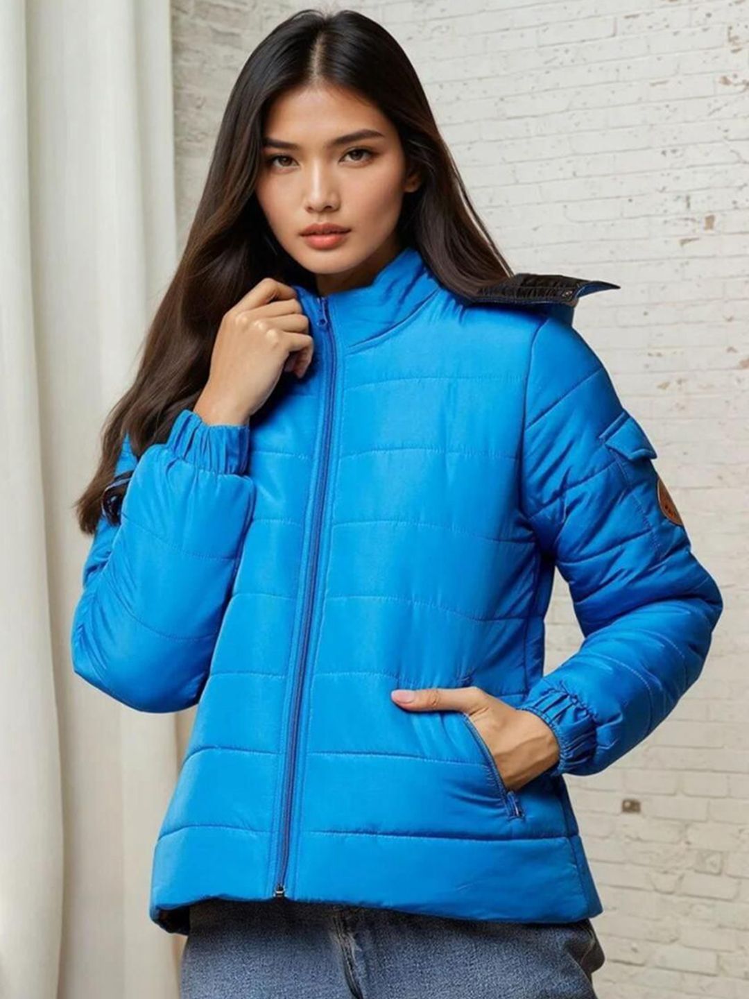 Kotty Mock Collar Lightweight Puffer Jacket 