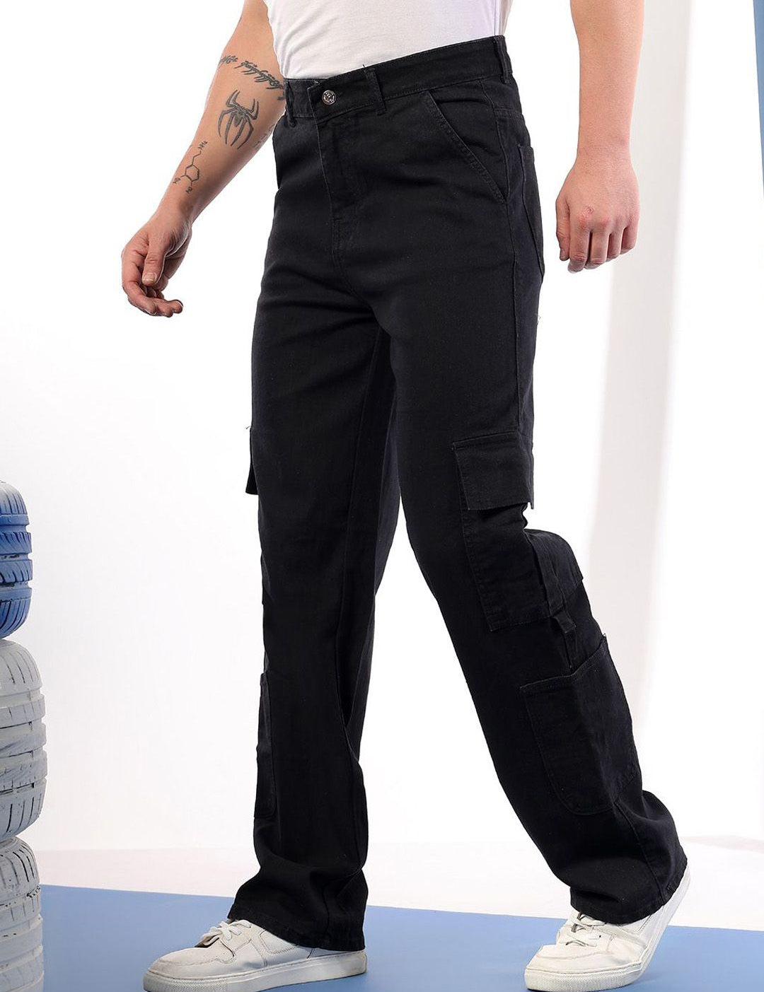 Kotty Men Comfort Regular Fit Mid-Rise Stretchable Jeans