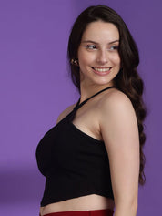 Kotty Women Solid Shoulder Straps Top