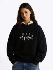 Kotty Women Typography Printed Round Neck Full Sleeve Pullover Sweatshirt