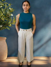 Kotty Women High-Rise Easy Wash Pleated Trousers