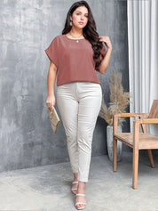 KOTTY Roll-Up Sleeves Top