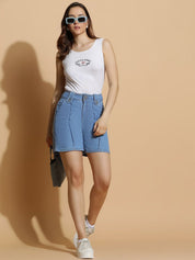 Kotty Women High-Rise Denim Shorts