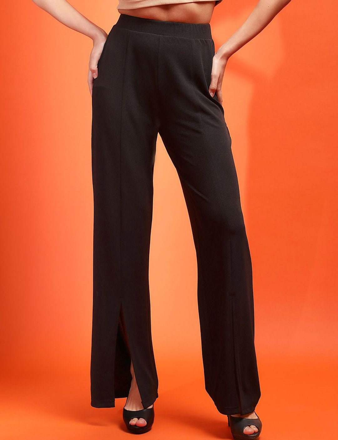 Kotty Women Classic High-Rise Regular Trousers