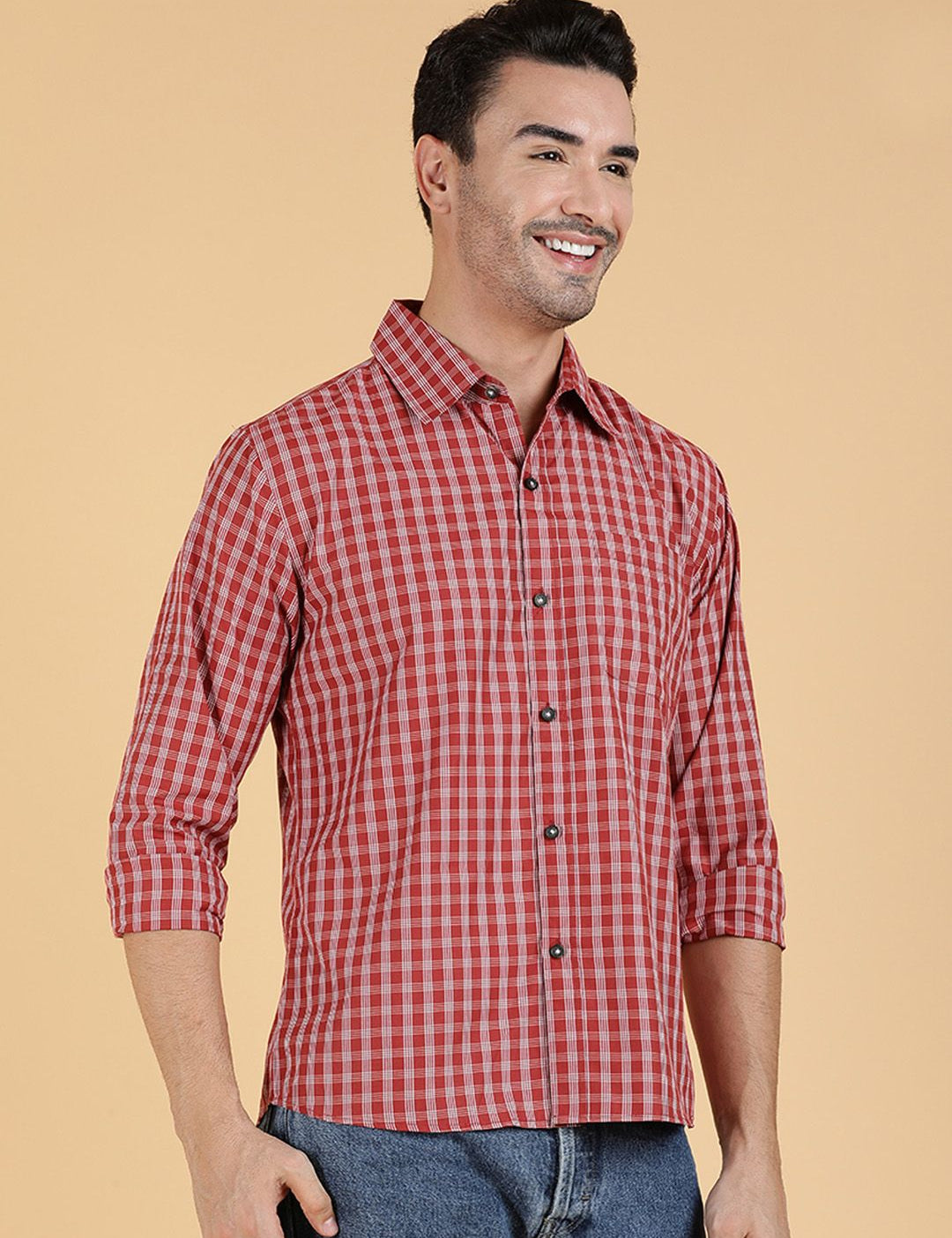 Kotty Men Relaxed Spread Collar Graphic Printed Casual Shirt