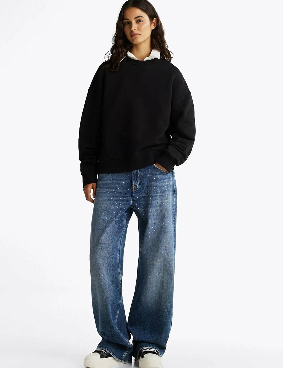 Kotty Women Solid Full Sleeve Pullover Sweatshirt