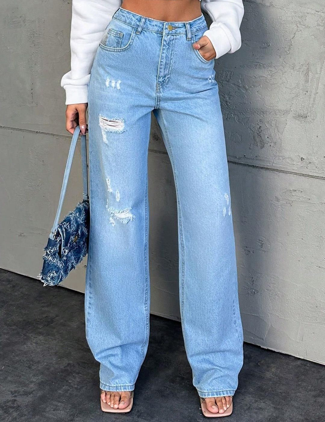 Kotty Women Cotton Straight Fit High-Rise  Jeans