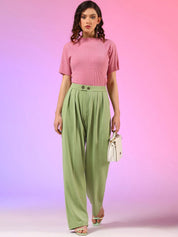 Kotty Women Classic High-Rise Pleated Trousers